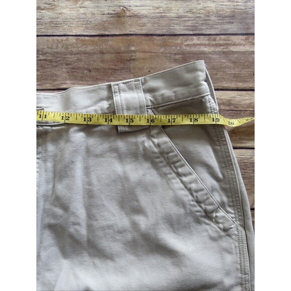 Carhartt Shorts Mens 38 Beige Cargo Pockets Casual Baggy Utility Work B164PUT - Picture 5 of 8